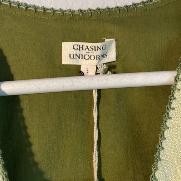 NWT Chasing Unicorns Down in Mexico Linen Embroidered Vest 🌵 - Picture 11 of 15